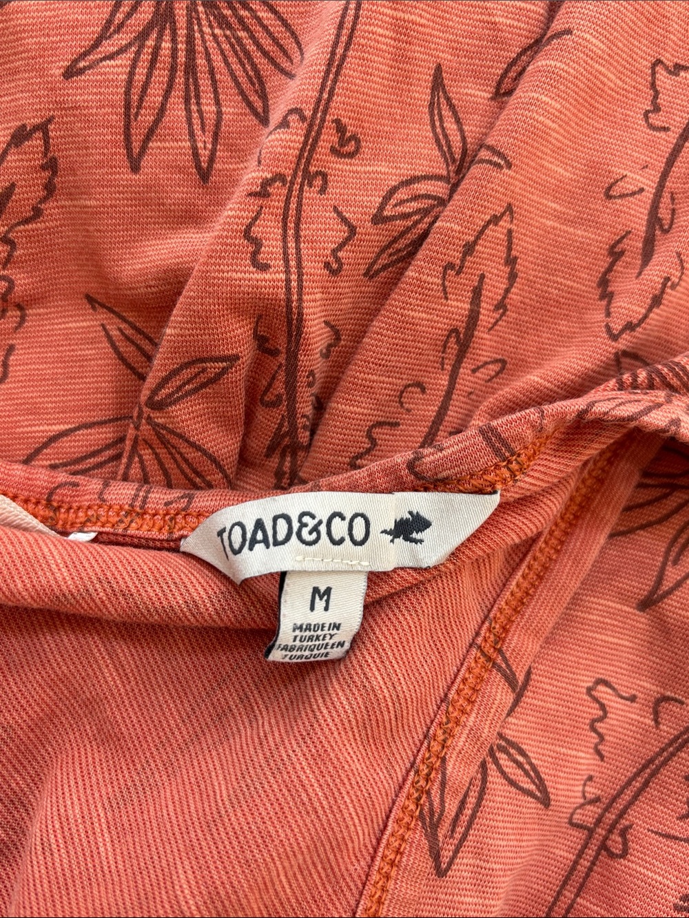 Toad & Co Rosemarie Dress Burnt Orange M - Picture 5 of 7